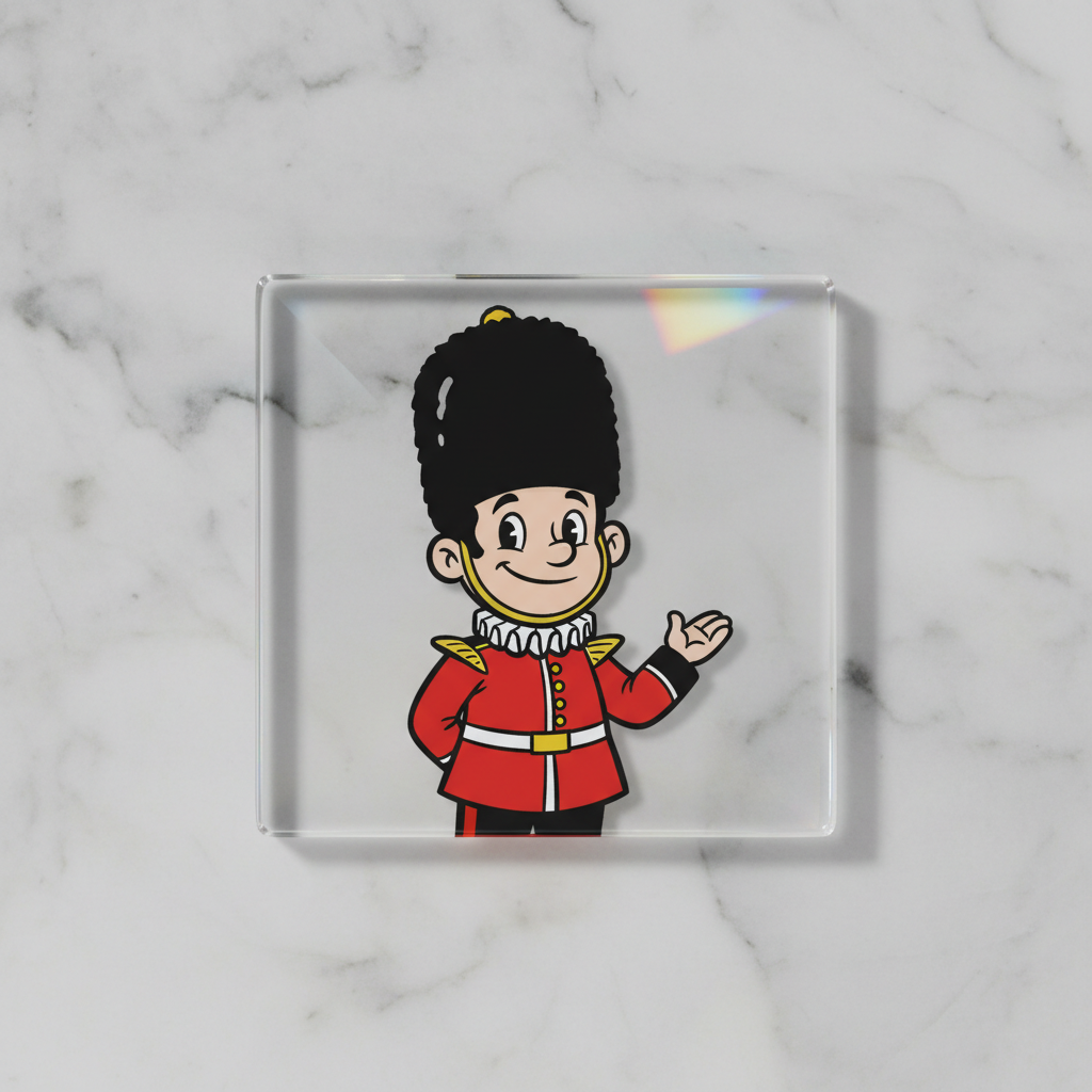 Beefeater Guard glass coaster