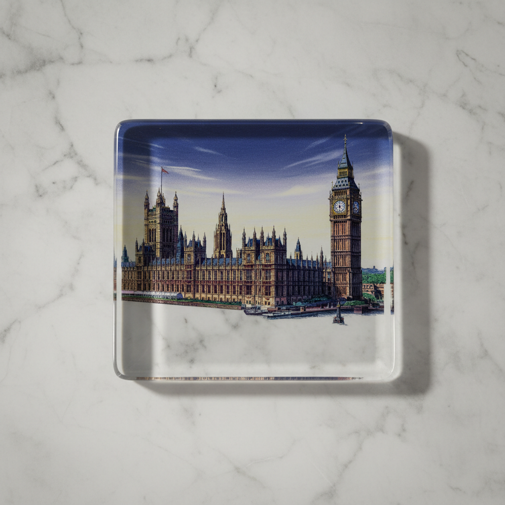 Big Ben glass coaster