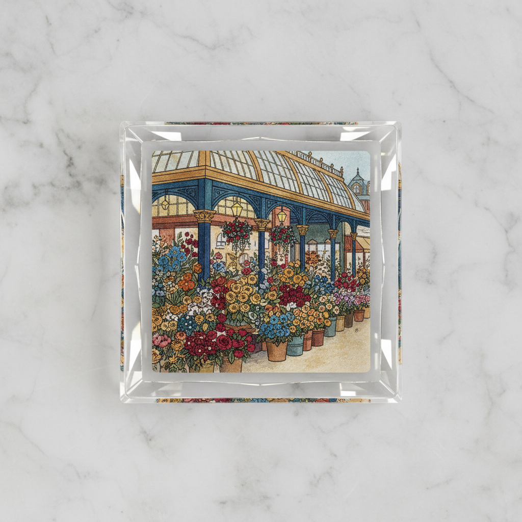 Covent Garden glass coaster