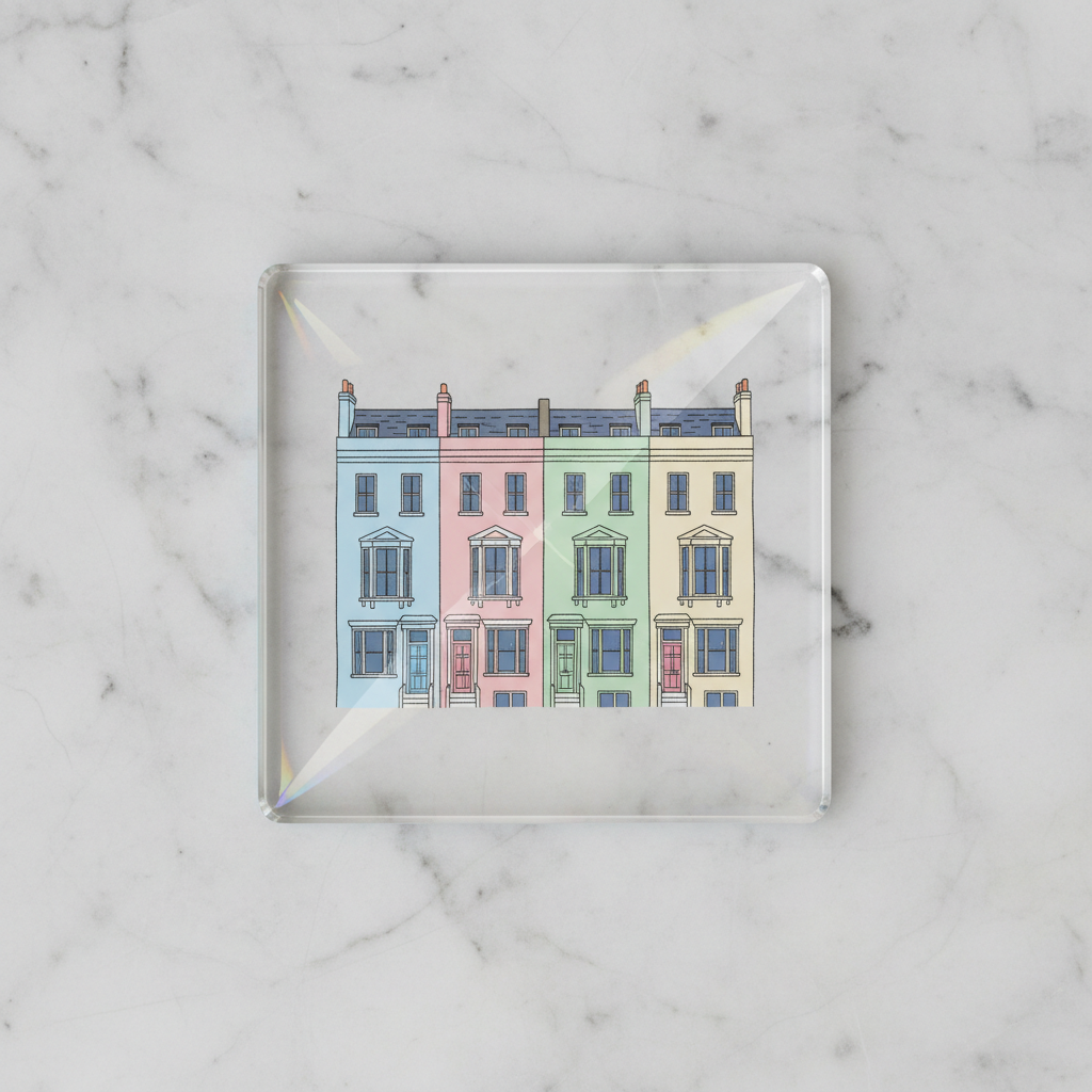 Notting Hill glass coaster